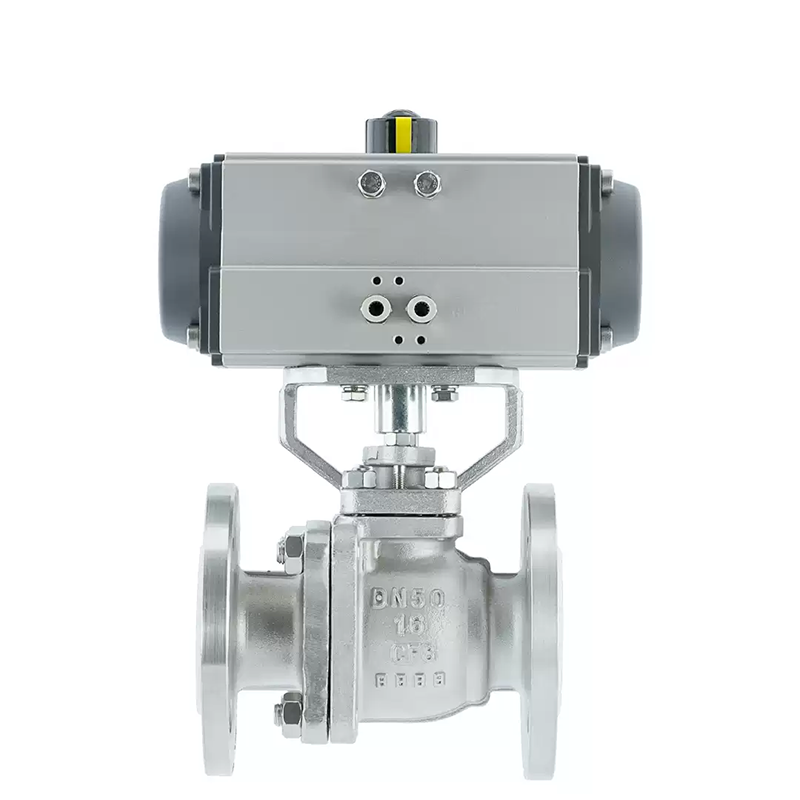 Pneumatic PTFE Lined Stainless Steel Ball Valve